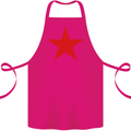 Red Star Army As Worn by Cotton Apron 100% Organic Pink