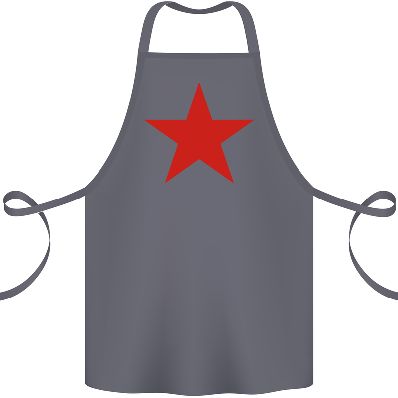 Red Star Army As Worn by Cotton Apron 100% Organic Steel