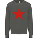 Red Star Army As Worn by Kids Sweatshirt Jumper Storm Grey