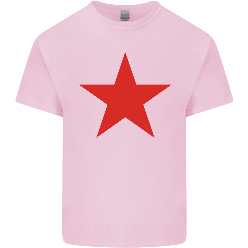 Red Star Army As Worn by Kids T-Shirt Childrens Light Pink