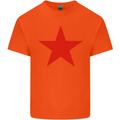 Red Star Army As Worn by Kids T-Shirt Childrens Orange