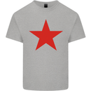 Red Star Army As Worn by Kids T-Shirt Childrens Sports Grey