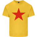 Red Star Army As Worn by Kids T-Shirt Childrens Yellow
