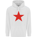 Red Star Army As Worn by Mens 80% Cotton Hoodie White