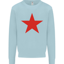 Red Star Army As Worn by Mens Sweatshirt Jumper Light Blue