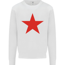 Red Star Army As Worn by Mens Sweatshirt Jumper White