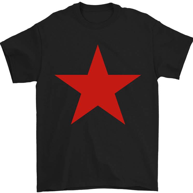 Red Star Army As Worn by Mens T-Shirt Cotton Gildan Black