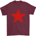 Red Star Army As Worn by Mens T-Shirt Cotton Gildan Maroon
