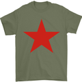 Red Star Army As Worn by Mens T-Shirt Cotton Gildan Military Green