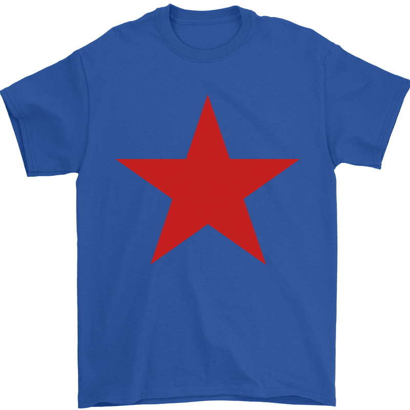 Red Star Army As Worn by Mens T-Shirt Cotton Gildan Royal Blue