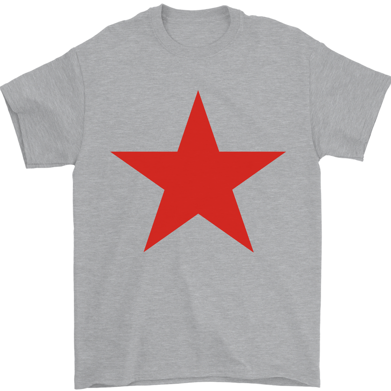 Red Star Army As Worn by Mens T-Shirt Cotton Gildan Sports Grey