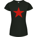 Red Star Army As Worn by Womens Petite Cut T-Shirt Black