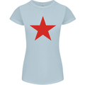 Red Star Army As Worn by Womens Petite Cut T-Shirt Light Blue