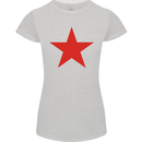 Red Star Army As Worn by Womens Petite Cut T-Shirt Sports Grey