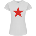 Red Star Army As Worn by Womens Petite Cut T-Shirt White
