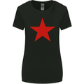 Red Star Army As Worn by Womens Wider Cut T-Shirt Black
