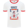 Katate Spirit Martial Arts MMA Mens White Ringer T-Shirt White/Red