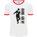 Original Rude Boy 2Tone 2 Tone SKA Mens White Ringer T-Shirt White/Red