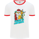Believe in Christmas Funny Santa Xmas Mens White Ringer T-Shirt White/Red