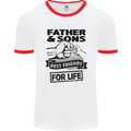 Father & Sons Best Friends for Life Mens White Ringer T-Shirt White/Red