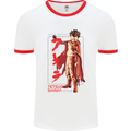 Tetsuo Shima Japanese Anime Mens White Ringer T-Shirt White/Red