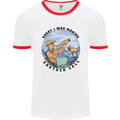 Funny Hunting Making Another Call Hunter Mens White Ringer T-Shirt White/Red