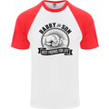 Daddy & Son Best FriendsFather's Day Mens S/S Baseball T-Shirt White/Red