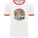 Cat I Do What I Want Funny Coffee Mens Ringer T-Shirt White/Red