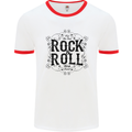 New Soul Rock n Roll Mens Ringer T-Shirt White/Red