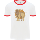 A Leonberger Dog Mens Ringer T-Shirt White/Red