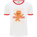 Gingers Are for Life Not Just for Christmas Mens White Ringer T-Shirt White/Red
