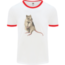 A Potoroo Mens Ringer T-Shirt White/Red