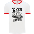 Father & Son Best Friends for Life Mens White Ringer T-Shirt White/Red