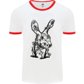 Rabbit Ecology Mens White Ringer T-Shirt White/Red