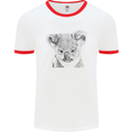 Koala Bear Sketch Ecology Environment Mens White Ringer T-Shirt White/Red