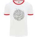 Goddess Shiva Hindu God Hinduism Religion Mens White Ringer T-Shirt White/Red