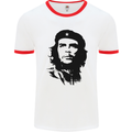 Che Guevara Silhouette Mens White Ringer T-Shirt White/Red