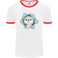 Cat Hole Mens White Ringer T-Shirt White/Red