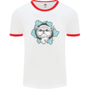 Cat Hole Mens White Ringer T-Shirt White/Red