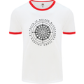 Truth is Guided By a Morale Compass Mens White Ringer T-Shirt White/Red