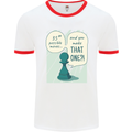 Chess Moves Funny Mens White Ringer T-Shirt White/Red