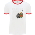 Blood Sweat Bikes & Beer Funny Motorcycle Mens White Ringer T-Shirt White/Red