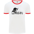 Spartan Gym Training Top Bodybuilding Mens White Ringer T-Shirt White/Red