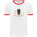 My Guiness Universe Mens White Ringer T-Shirt White/Red