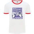 Antisocial Gamer Gaming Funny Graphics Mens White Ringer T-Shirt White/Red