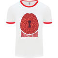 Unlock Your Mind Psychology Psychologist Mens Ringer T-Shirt White/Red