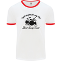 Drums for My Wife Drumming Drummer Mens White Ringer T-Shirt White/Red