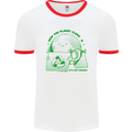 Climate Change Keep the Planet Clean Mens Ringer T-Shirt White/Red