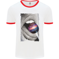 Galactic Taste Mens White Ringer T-Shirt White/Red