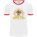 A Shih Tzu Dog Mens Ringer T-Shirt White/Red